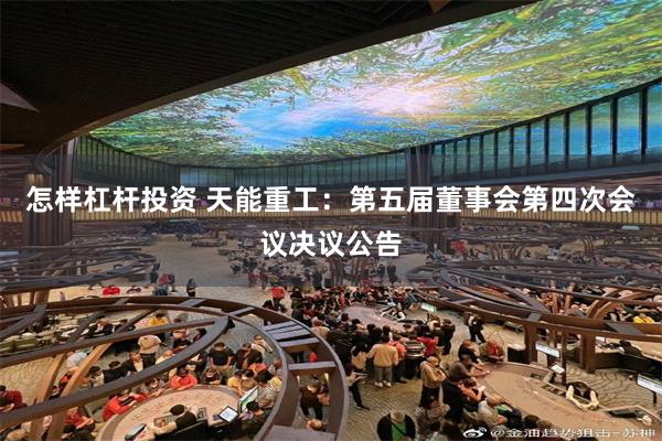 怎样杠杆投资 天能重工:第五届董事会第四次会议决议公告