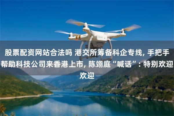 股票配资网站合法吗 港交所筹备科企专线, 手把手帮助科技公司来香港上市, 陈翊庭“喊话”: 特别欢迎