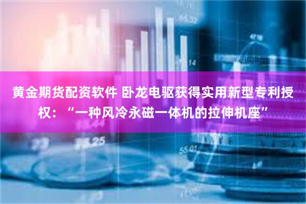 黄金期货配资软件 卧龙电驱获得实用新型专利授权：“一种风冷永磁一体机的拉伸机座”
