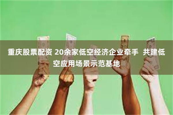 重庆股票配资 20余家低空经济企业牵手  共建低空应用场景示范基地